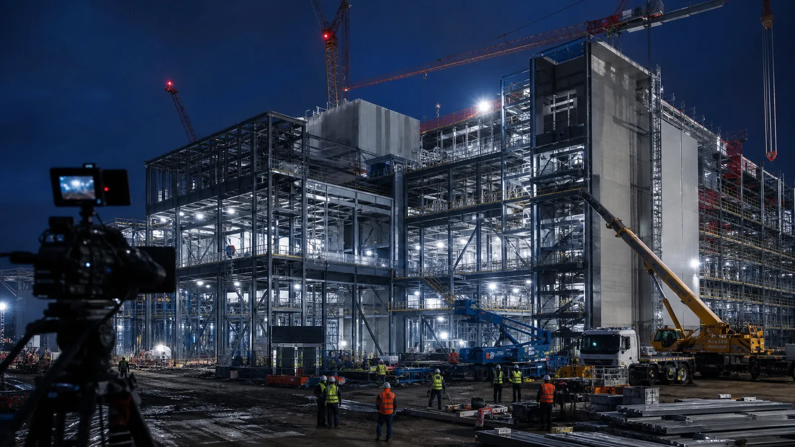 Akashi's construction can now be followed via live stream